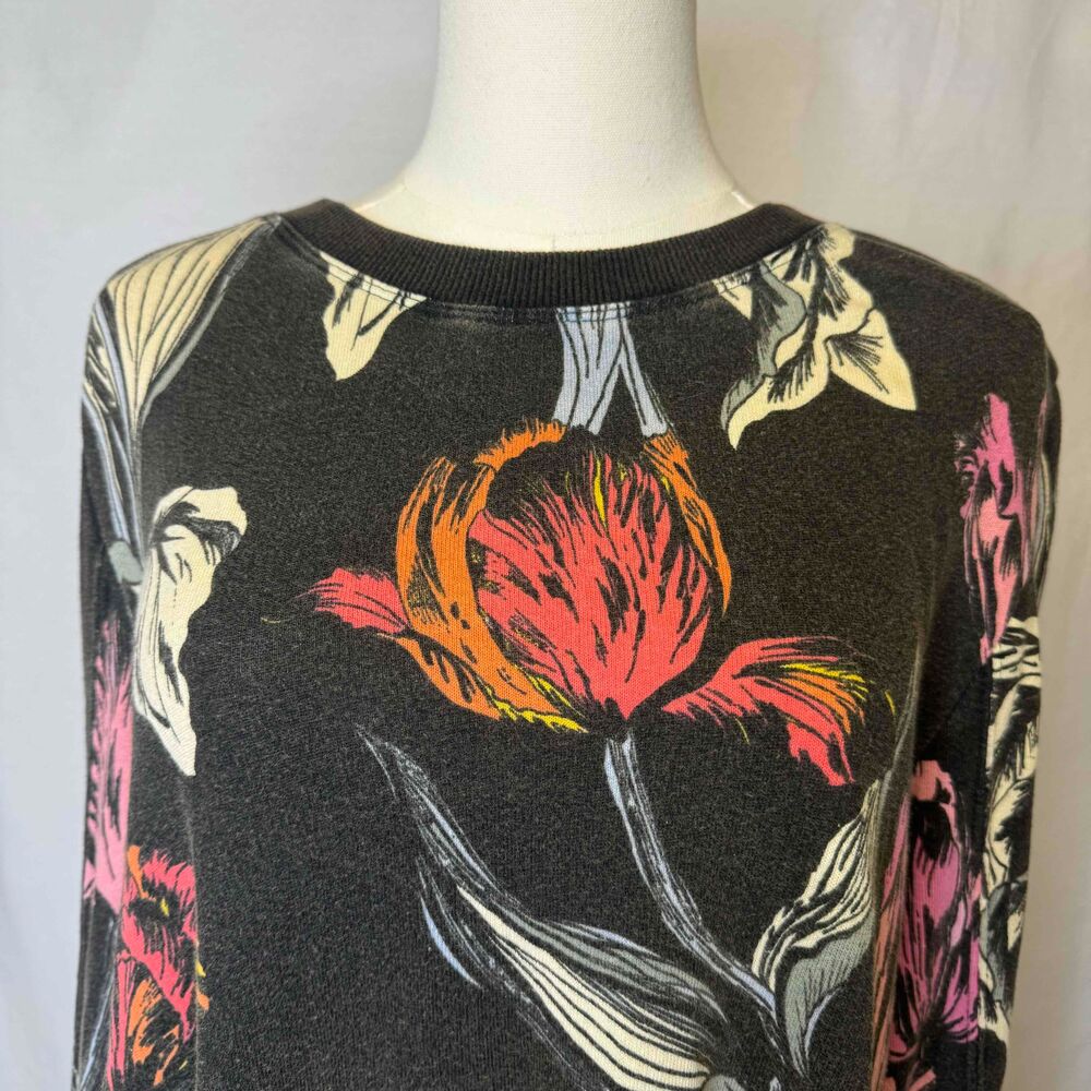Free People Oh Whata Tunic Top Floral Bohemian Crewneck Oversize All Over Print - Picture 4 of 12